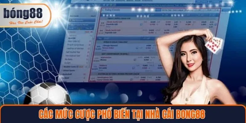 Các mức cược phổ biến tại nhà cái Bong88